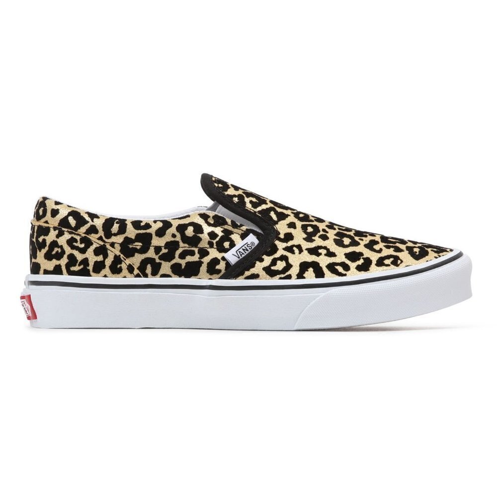 VANS KIDS FLOCKED LEOPARD CLASSIC SLIP-ON SHOES- UNISEX - Picture 15 of 16